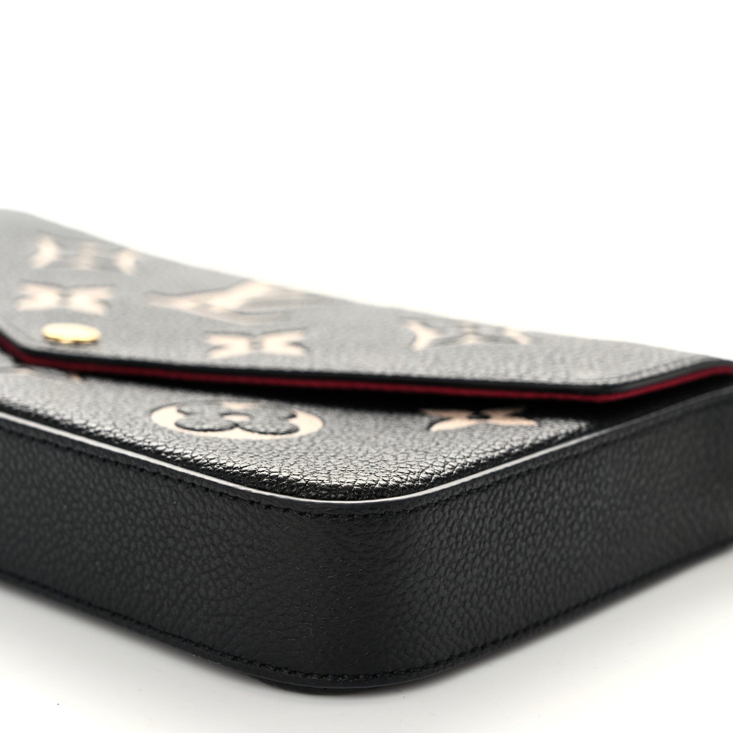 Louis Vuitton Empreinte Monogram Giant Felicie Pochette Black Beige 10 of 11