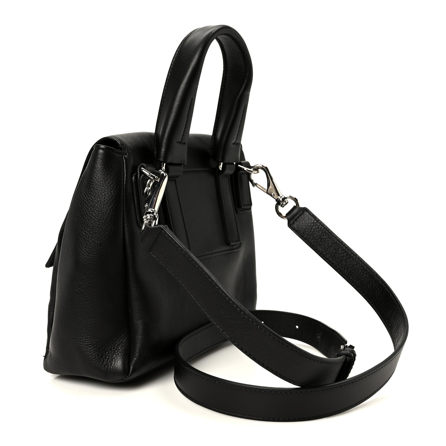 Givenchy Waxy Grained Calfskin Mini Pandora Pure Flap Bag Black 3 of 11