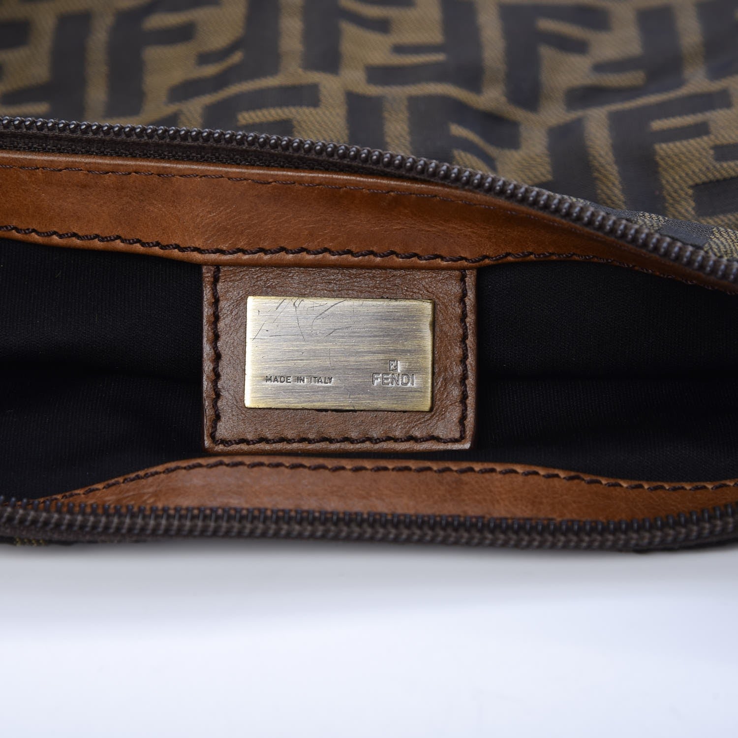 Fendi Zucca Shoulder Bag Tobacco 6 of 8