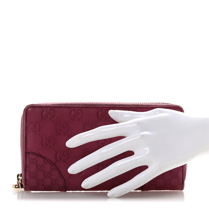Gucci Guccissima Signature Microguccissima Bree Zip Around Wallet Purple 2 of 11