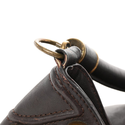 Burberry Calfskin Studded Medium Alverton Hobo Chocolate 16 of 19