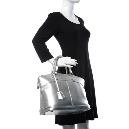 Louis Vuitton Suhali Lockit MM Silver 2 of 17