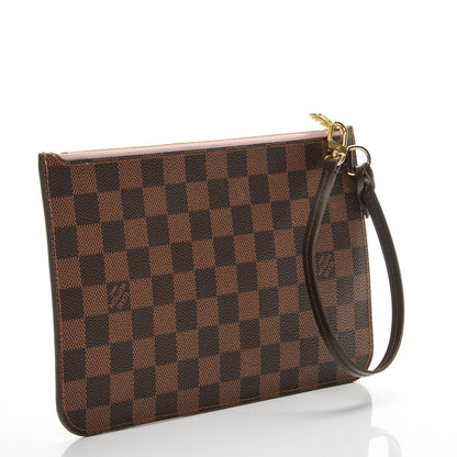 Louis Vuitton Damier Ebene Neverfull MM GM Pochette Rose Ballerine 3 of 6