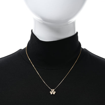 Van Cleef & Arpels 18K Yellow Gold Diamond Mini Frivole Pendant Pave Necklace 3 of 4