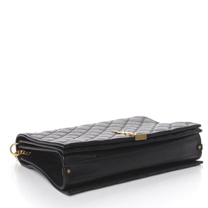 Saint Laurent Lambskin Quilted Large Becky Chain Bag Black 4 of 10