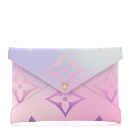 Louis Vuitton Monogram Giant Spring in the City Kirigami Pochette Set Sunrise Pastel Midnight Fuchsia Sunset Kaki 1 of 10
