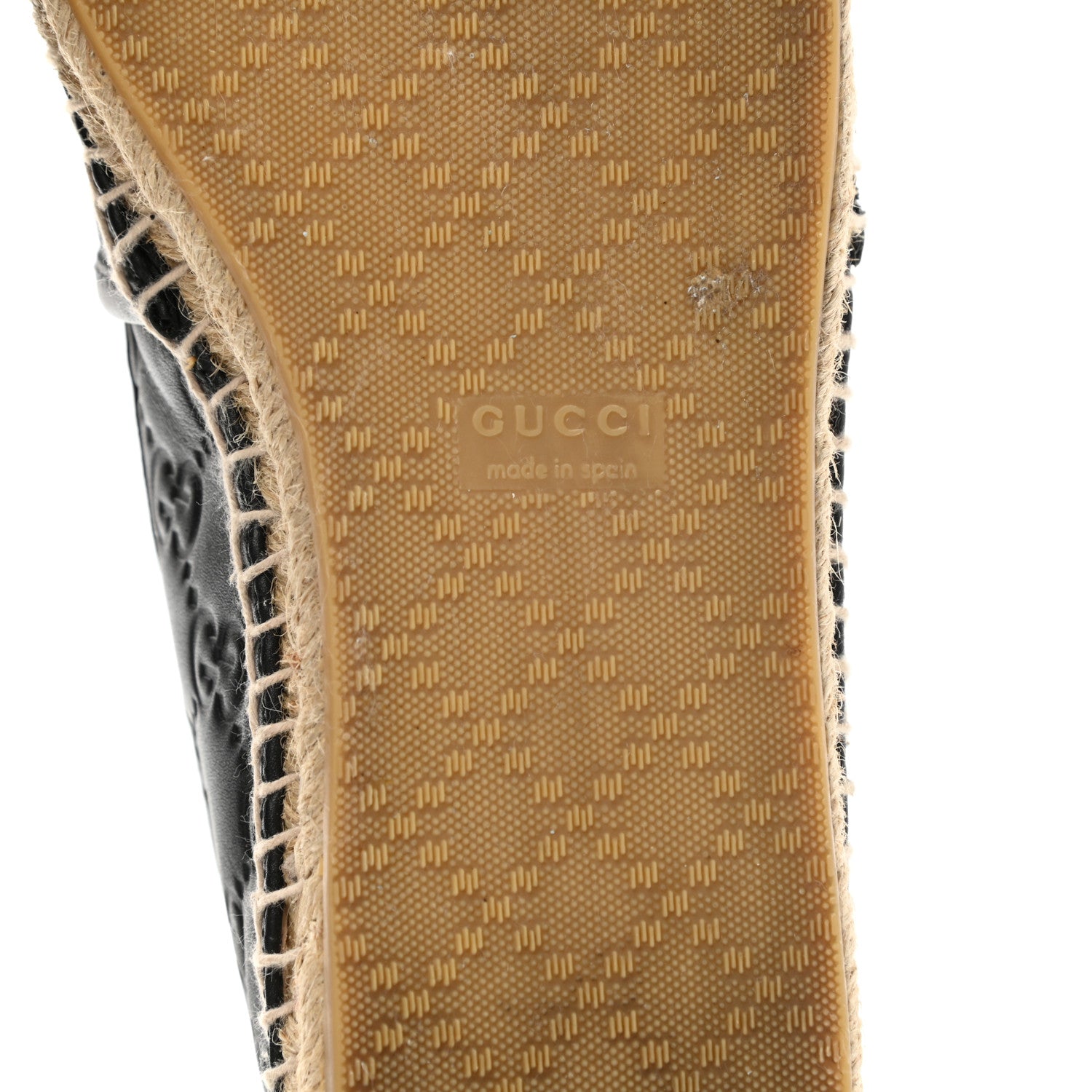Gucci Guccissima Signature Espadrilles 37.5 Black 6 of 9