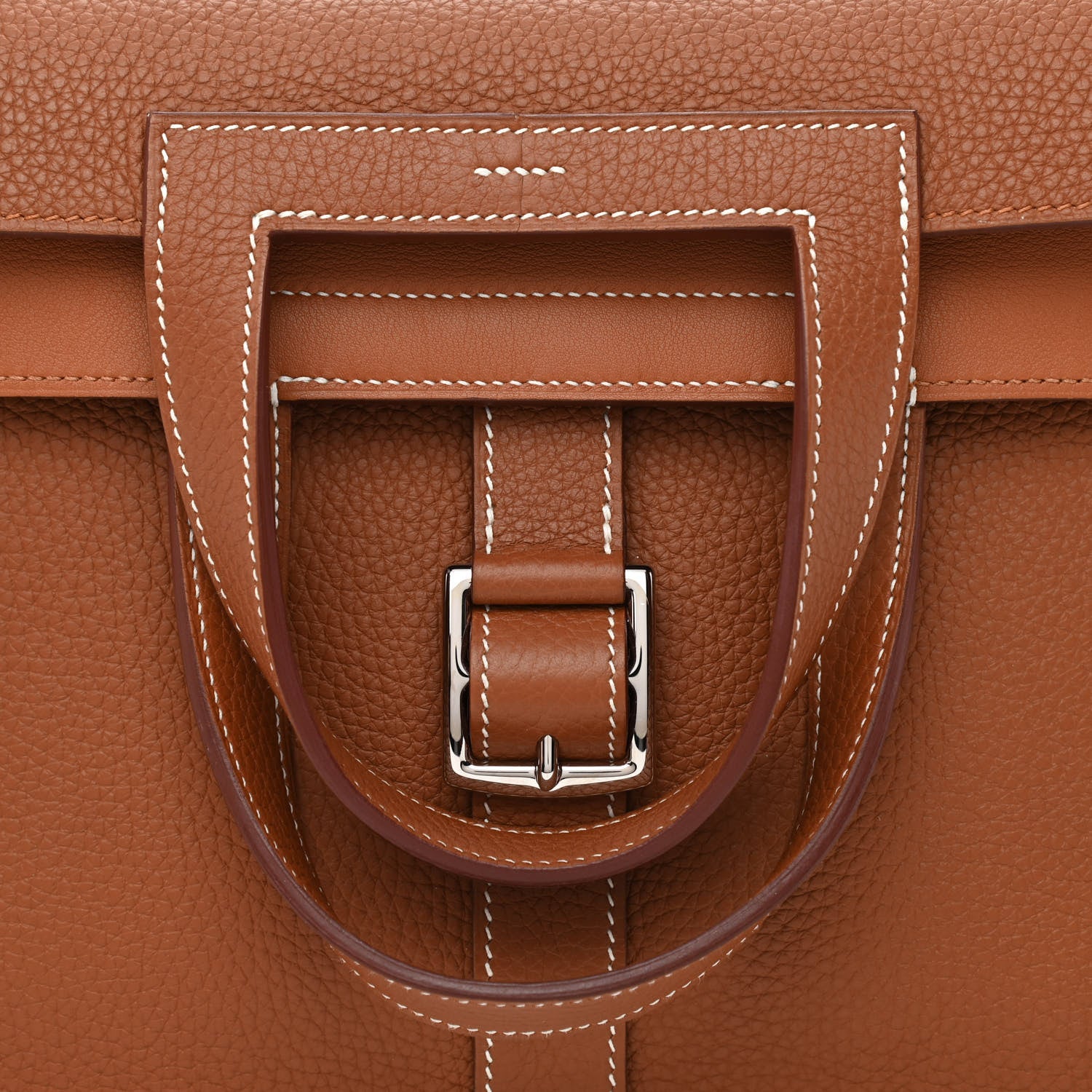 Hermes Taurillon Clemence Halzan 31 Gold 9 of 12