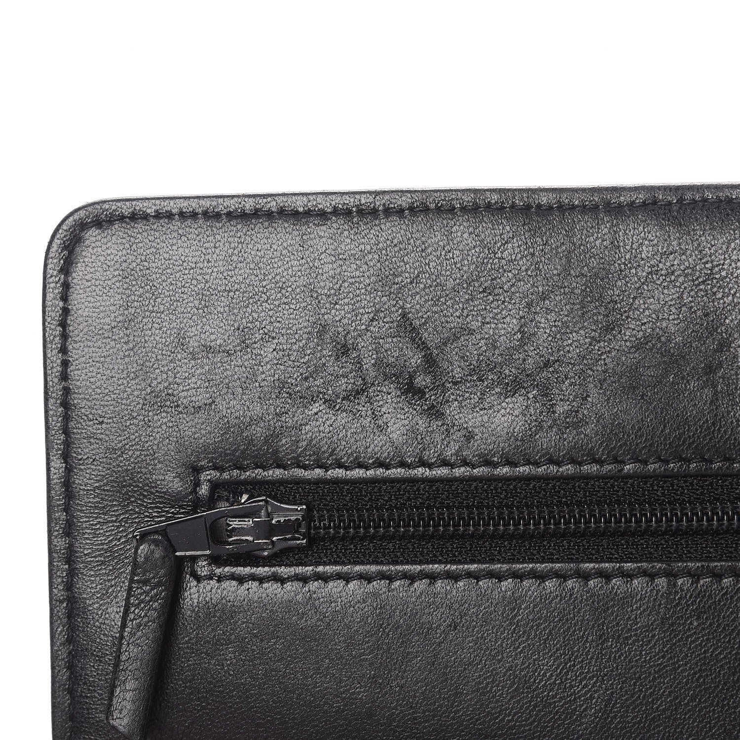 Chanel Lambskin Camellia Embossed Wallet On Chain WOC Black 6 of 14