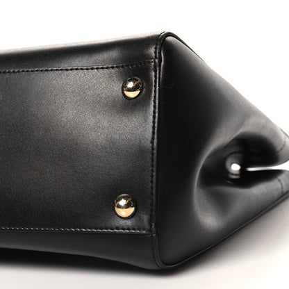 Salvatore Ferragamo Hammered Calfskin Vara Bow Chain Black Black 10 of 11