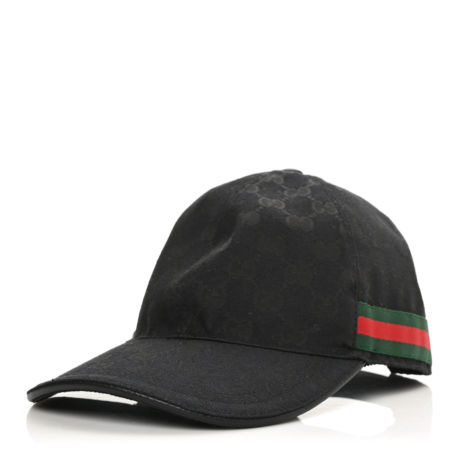 Gucci Monogram Web Baseball Hat S Black 1 of 8