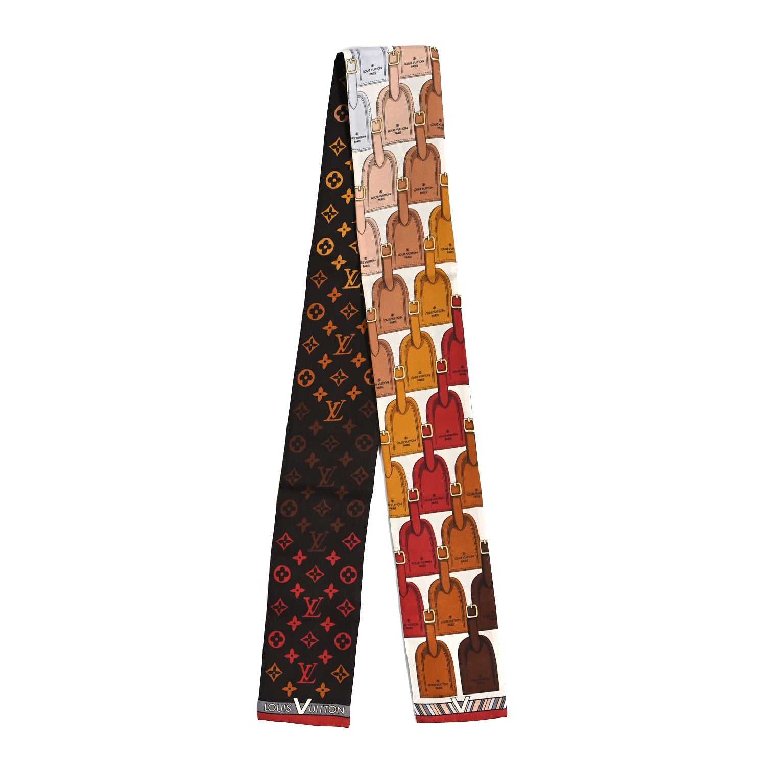 Louis Vuitton Silk Monogram My LV Tags Bandeau Brown 2 of 3