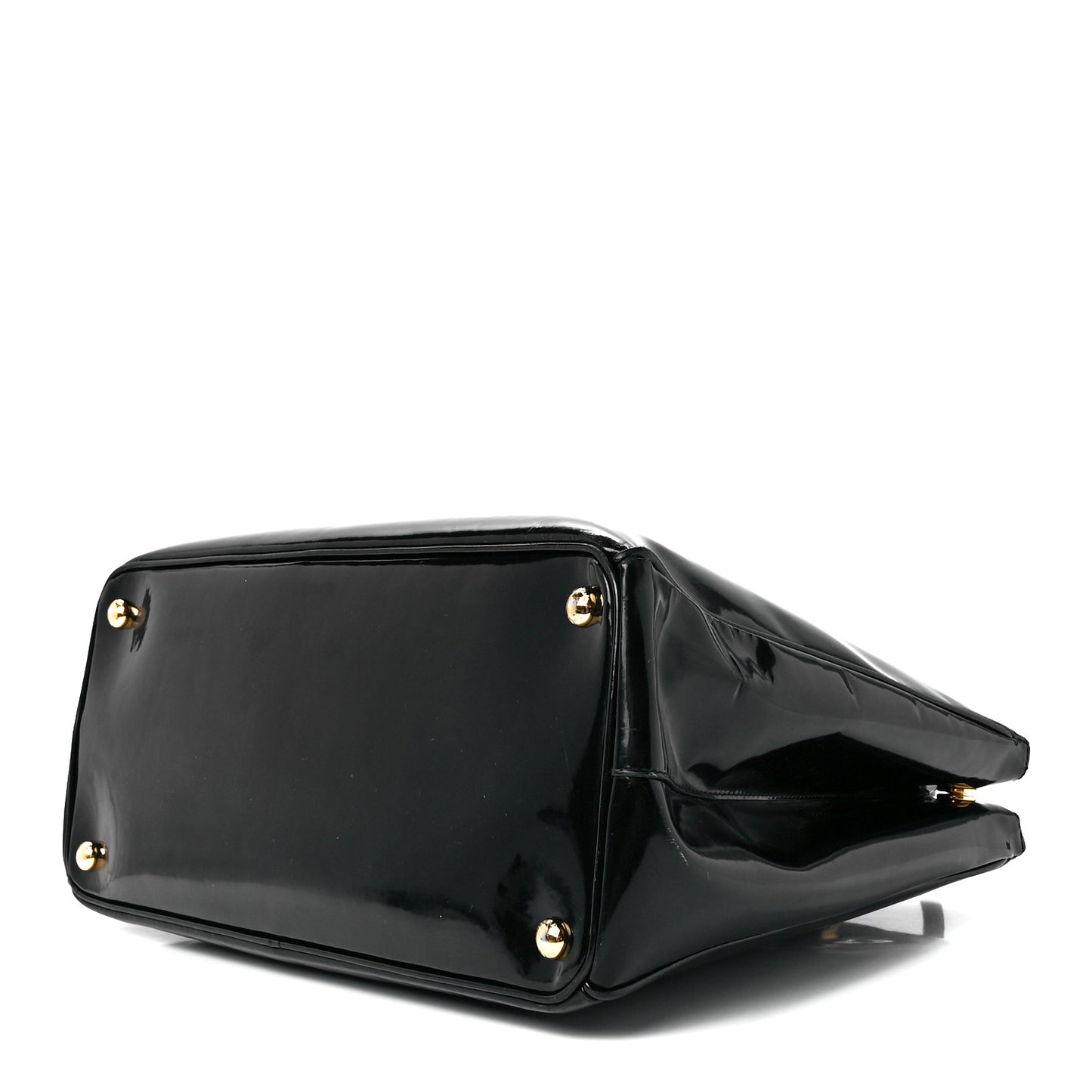 Spazzolato Large Galleria Double Zip Tote Black
