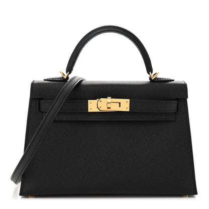 Hermes Epsom Mini Kelly Sellier 20 Black 1 of 10