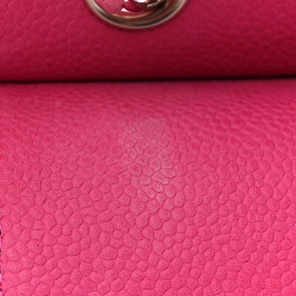 Chanel Iridescent Caviar Quilted Medium Double Flap Pink 11 of 16