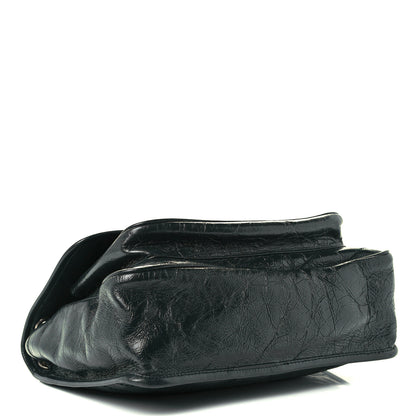 Saint Laurent Crinkled Calfskin Matelasse Monogram Medium Niki Chain Satchel Dark Green 3 of 10