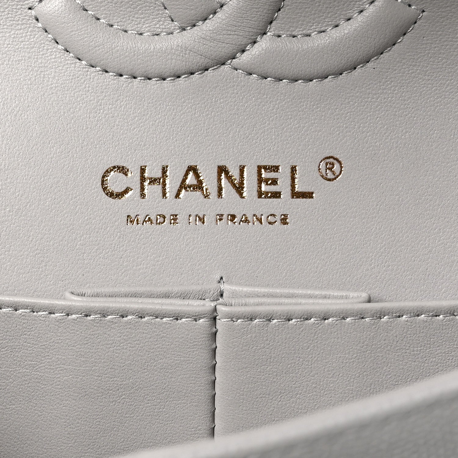 Chanel Caviar Quilted Small Double Flap Grey 5 of 10
