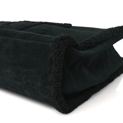 Telfar X UGG Suede Shearling Large Shopping Bag Black 10 of 11