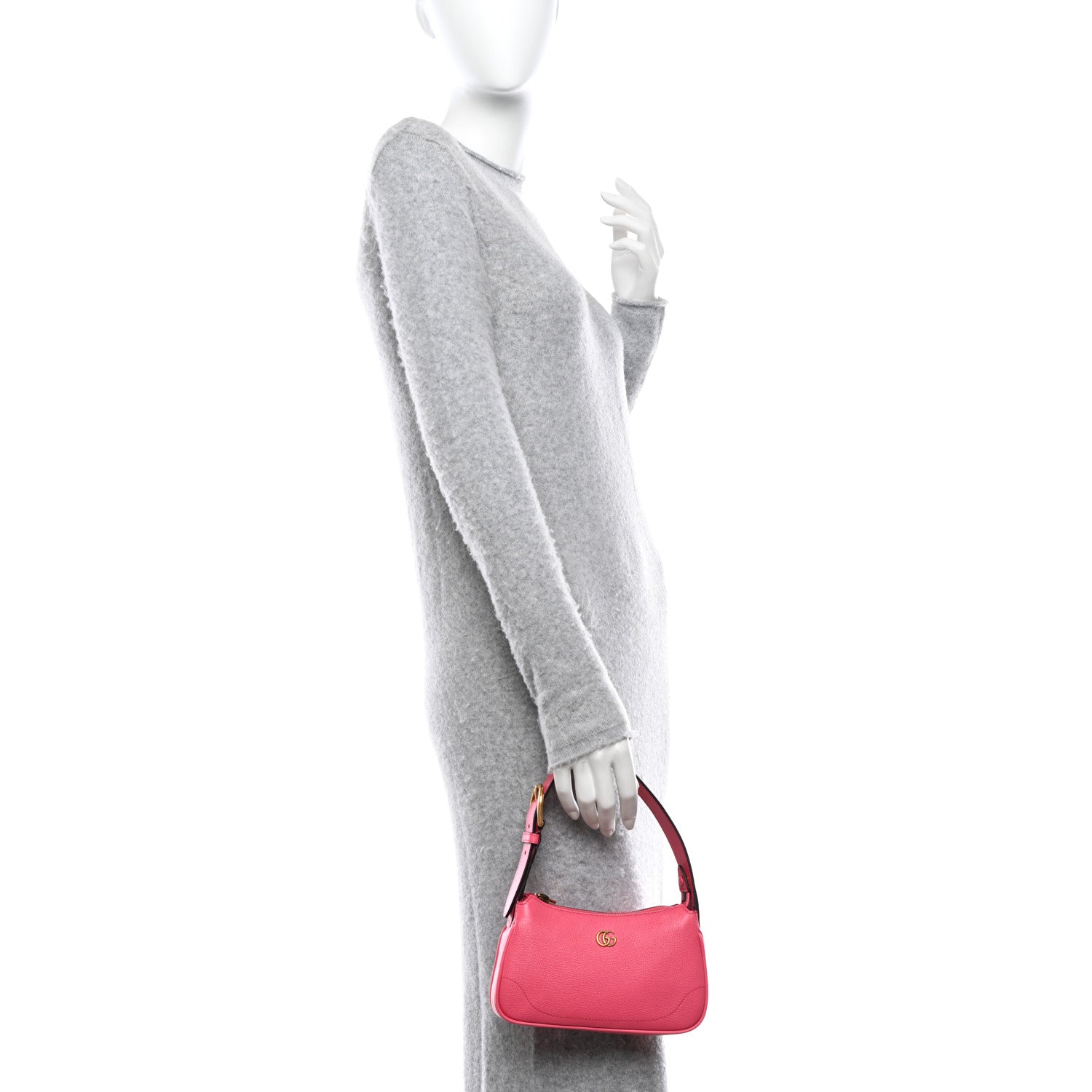 Gucci Goatskin Mini Aphrodite Shoulder Bag Rhodamine Pink 2 of 9