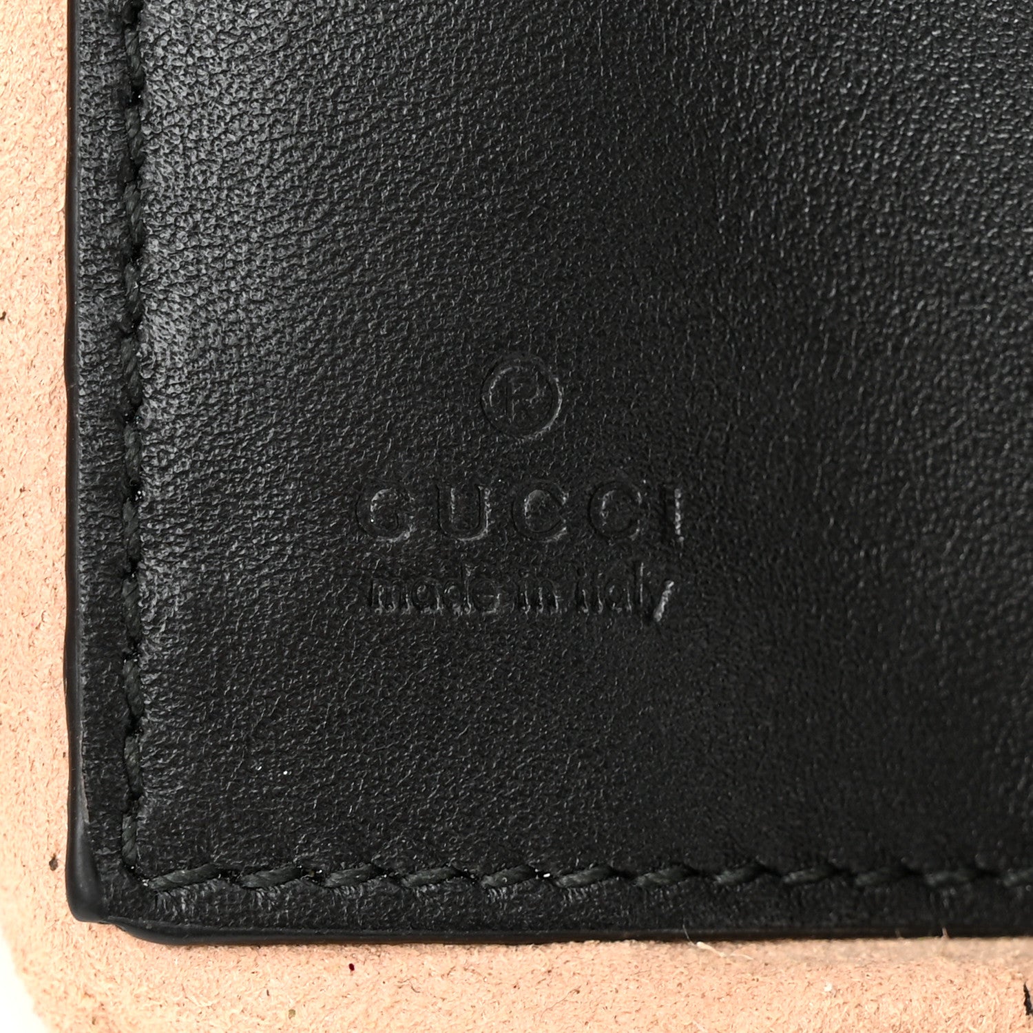 Gucci Calfskin Matelasse Mini GG Marmont Chain Bag Black 6 of 11