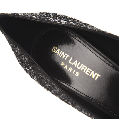 Saint Laurent Glitter Opyum 85 Pumps 37 Black 6 of 9