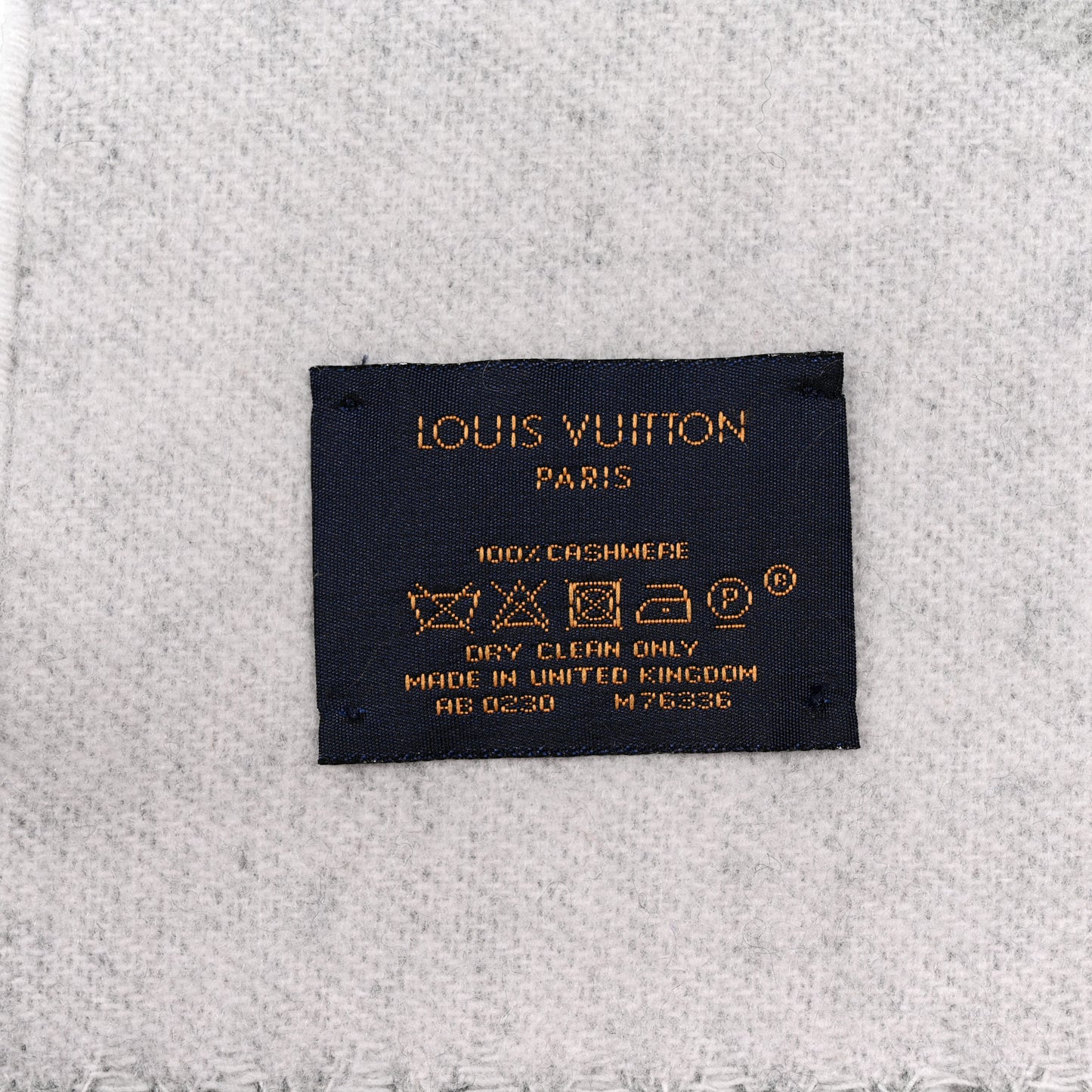 Cashmere Monogram Degrade Reykjavik Scarf Black