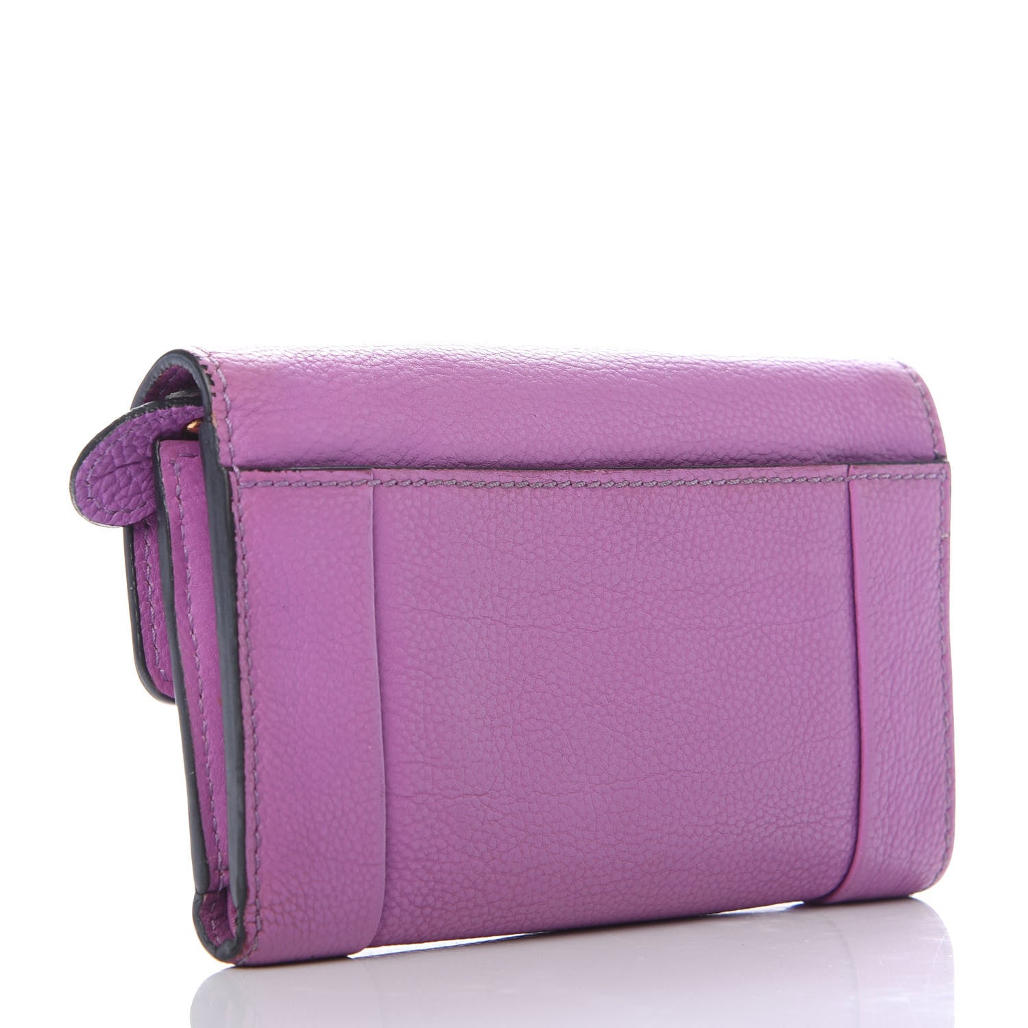 Chloe Calfskin Elsie Long Wallet Purple 3 of 9