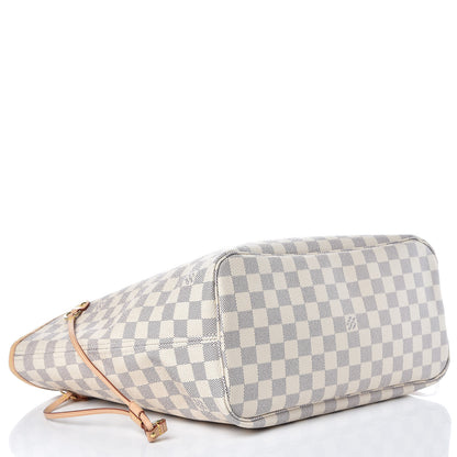 Louis Vuitton Damier Azur Neo Neverfull MM Rose Ballerine 5 of 11
