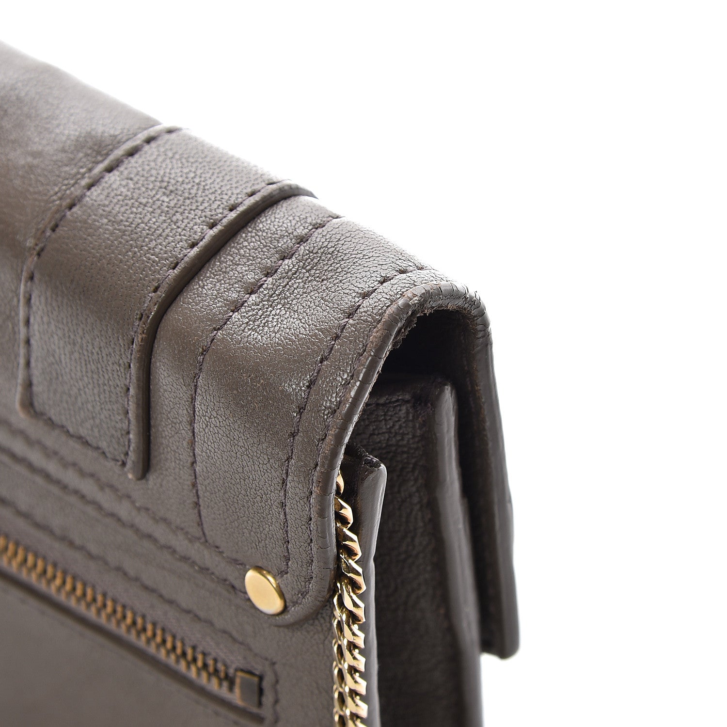 Proenza Schouler Lambskin PS1 Large Chain Wallet Smoke 8 of 20