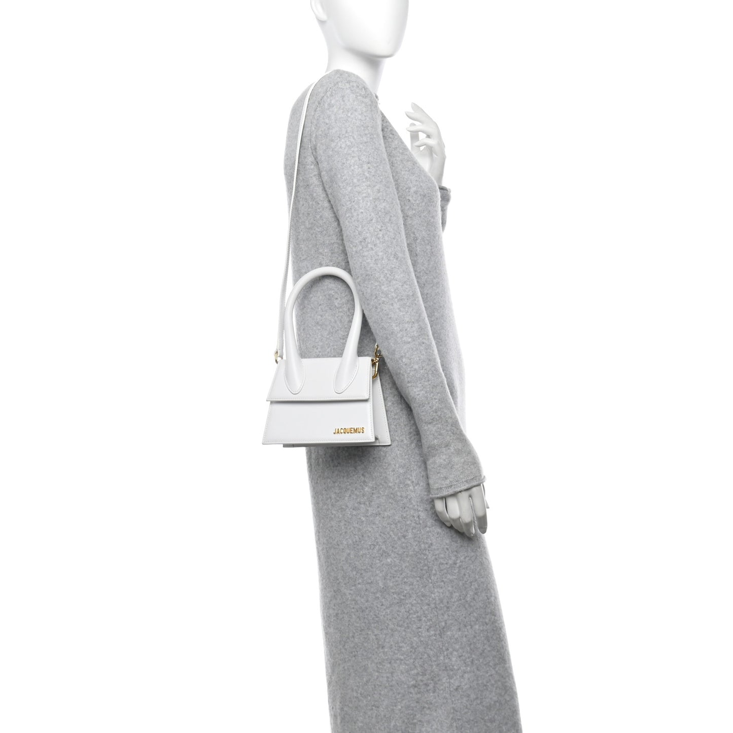 Smooth Calfskin Le Chiquito Moyen White