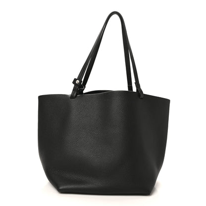 The Row Grained Calfskin Park Tote Three Black 1 of 10