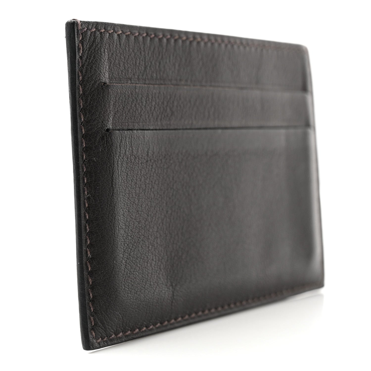 Hermes Swift Citizen Twill Card Case Chocolate 3 of 9