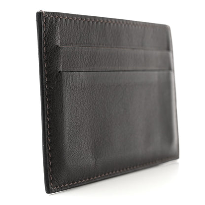 Hermes Swift Citizen Twill Card Case Chocolate 3 of 9