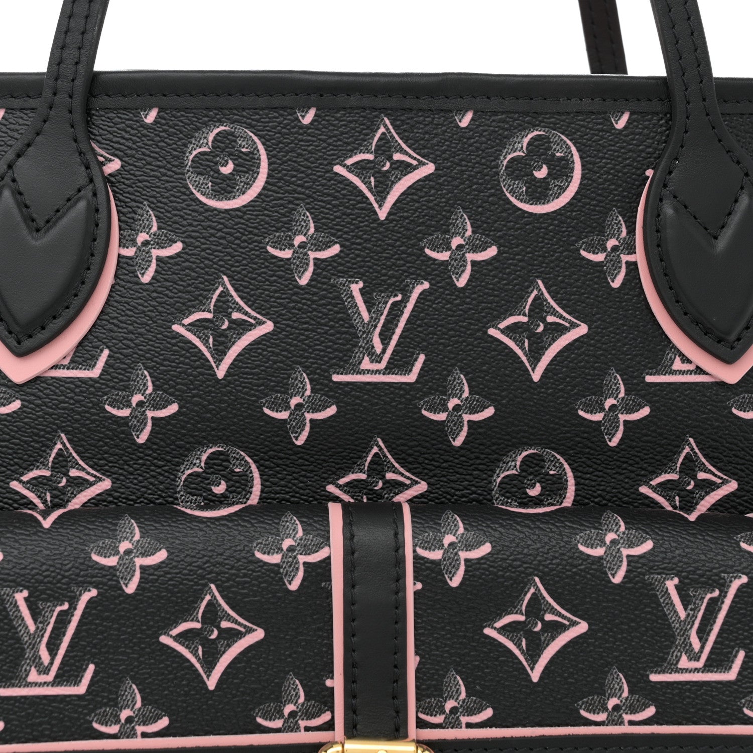 Louis Vuitton Monogram Fall For You Neverfull MM Black 9 of 11