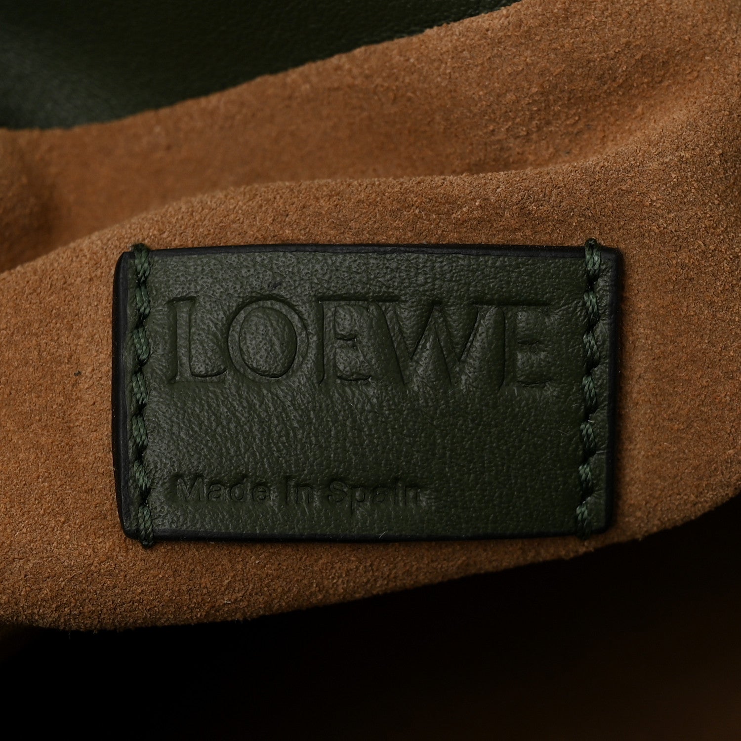 Loewe Calfskin Mini Flamenco Knot Bag Avocado 6 of 9