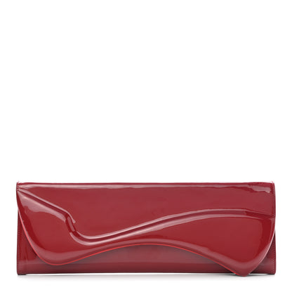 Christian Louboutin Patent Pigalle Clutch Rouge Imperial 1 of 7