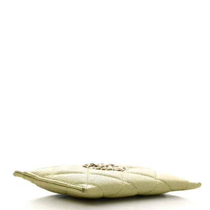 Chanel Caviar Quilted French New Wave Card Holder Light Green 4 of 8