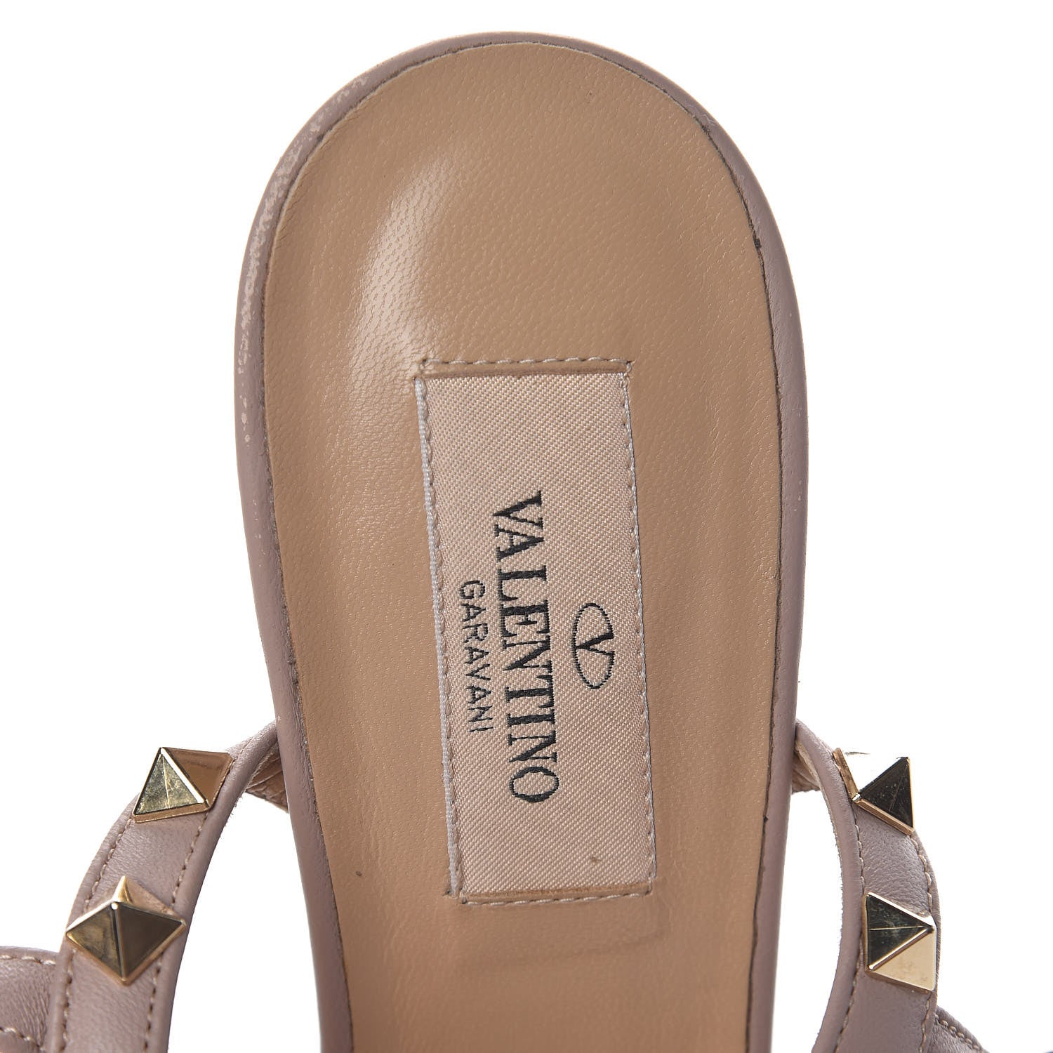 Valentino Garavani Patent Rockstud Ankle Strap 65mm Pumps 37 Poudre 9 of 19