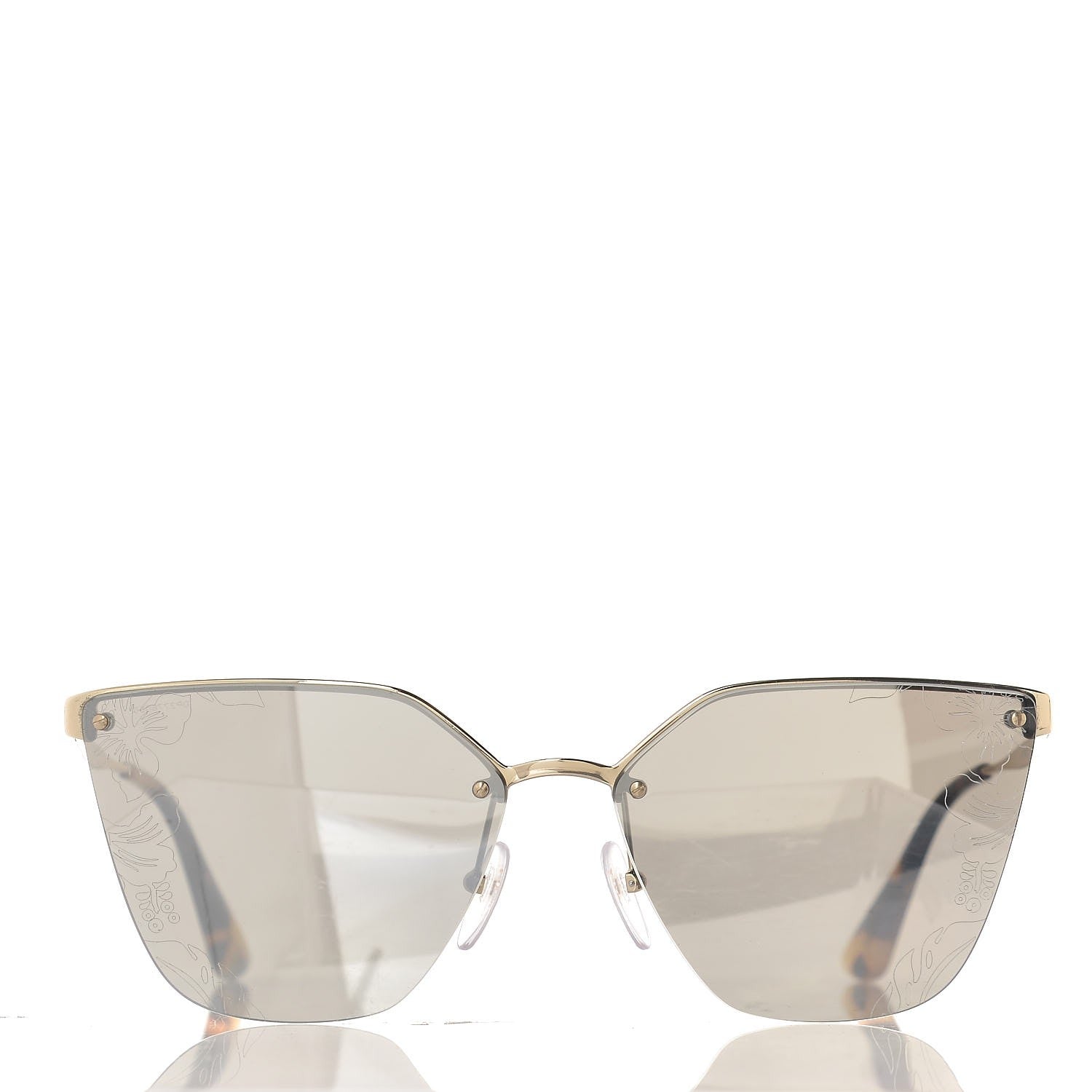 Prada Cat Eye Sunglasses SPR 68T Grey 3 of 8