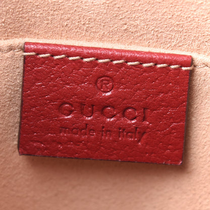 Gucci GG Supreme Monogram Flora Web Small Ophidia Tote Bag Red 9 of 10