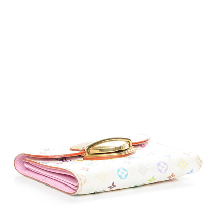 Louis Vuitton Monogram Multicolor Joey Wallet White Litchi 4 of 7
