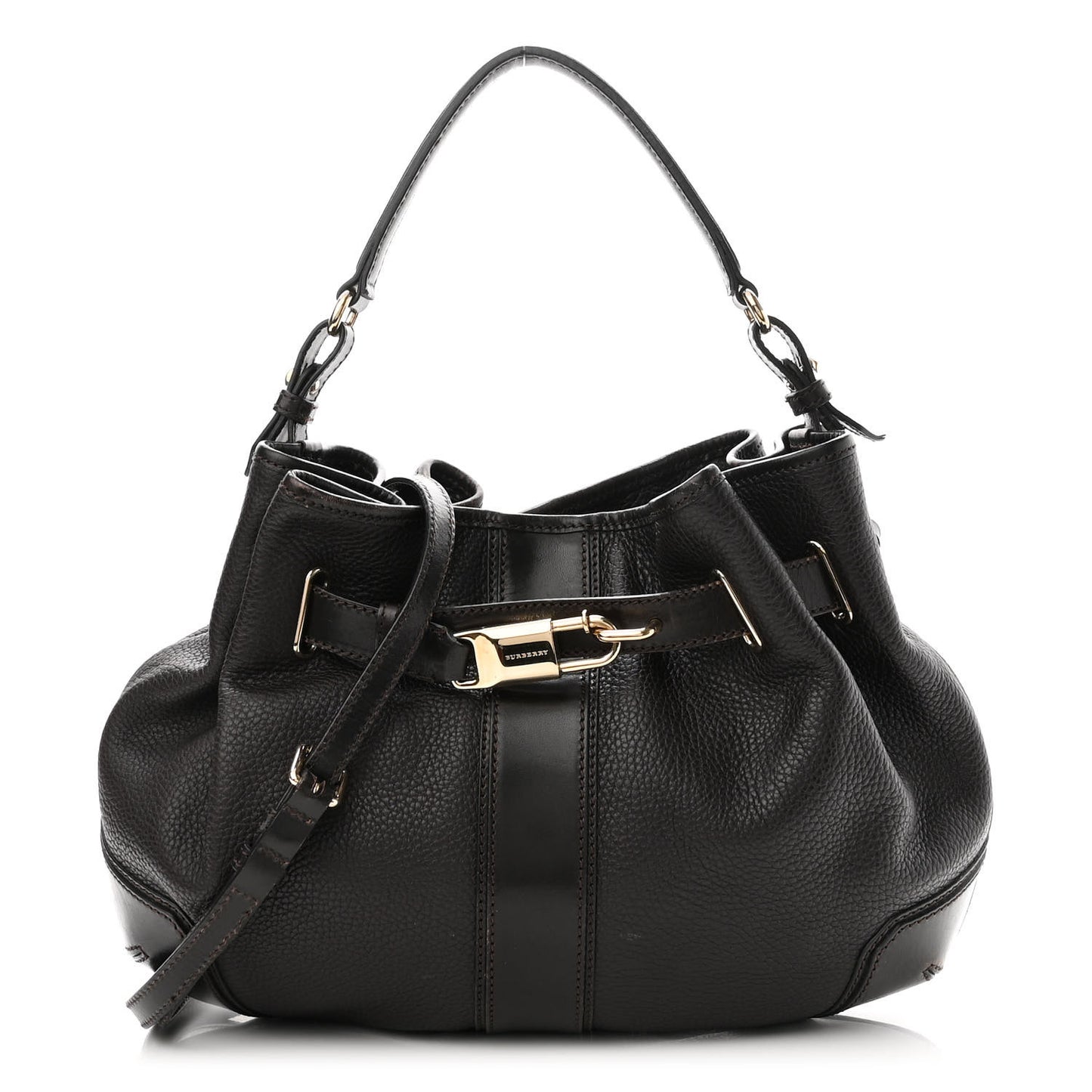 Grainy Calfskin Willenmore Hobo Black