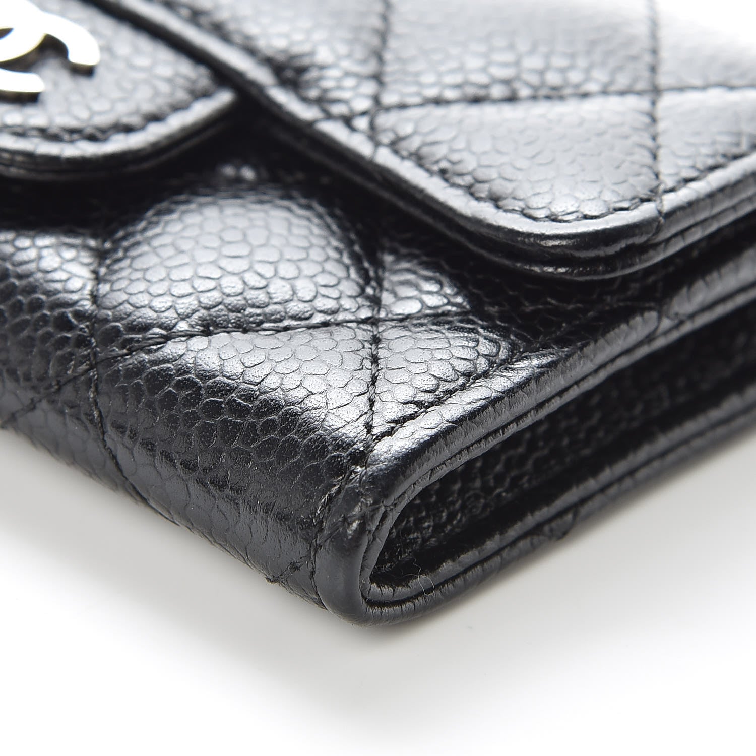 Chanel Caviar Quilted Flap Card Holder Black 10 of 11