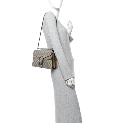 Gucci GG Supreme Monogram Small Dionysus Shoulder Bag Taupe 2 of 11
