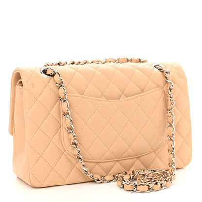 Chanel Lambskin Quilted Medium Double Flap Beige 3 of 11