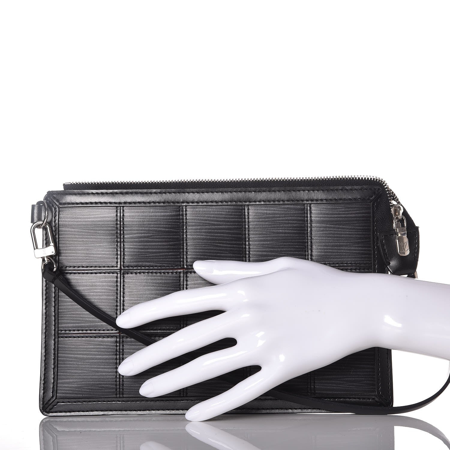 Louis Vuitton Epi Stretch Delmonico Pochette Black 2 of 7