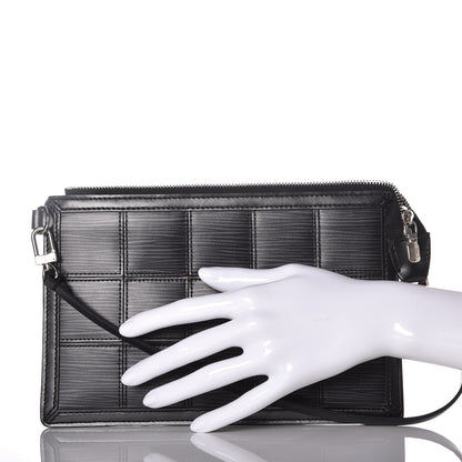 Louis Vuitton Epi Stretch Delmonico Pochette Black 2 of 7