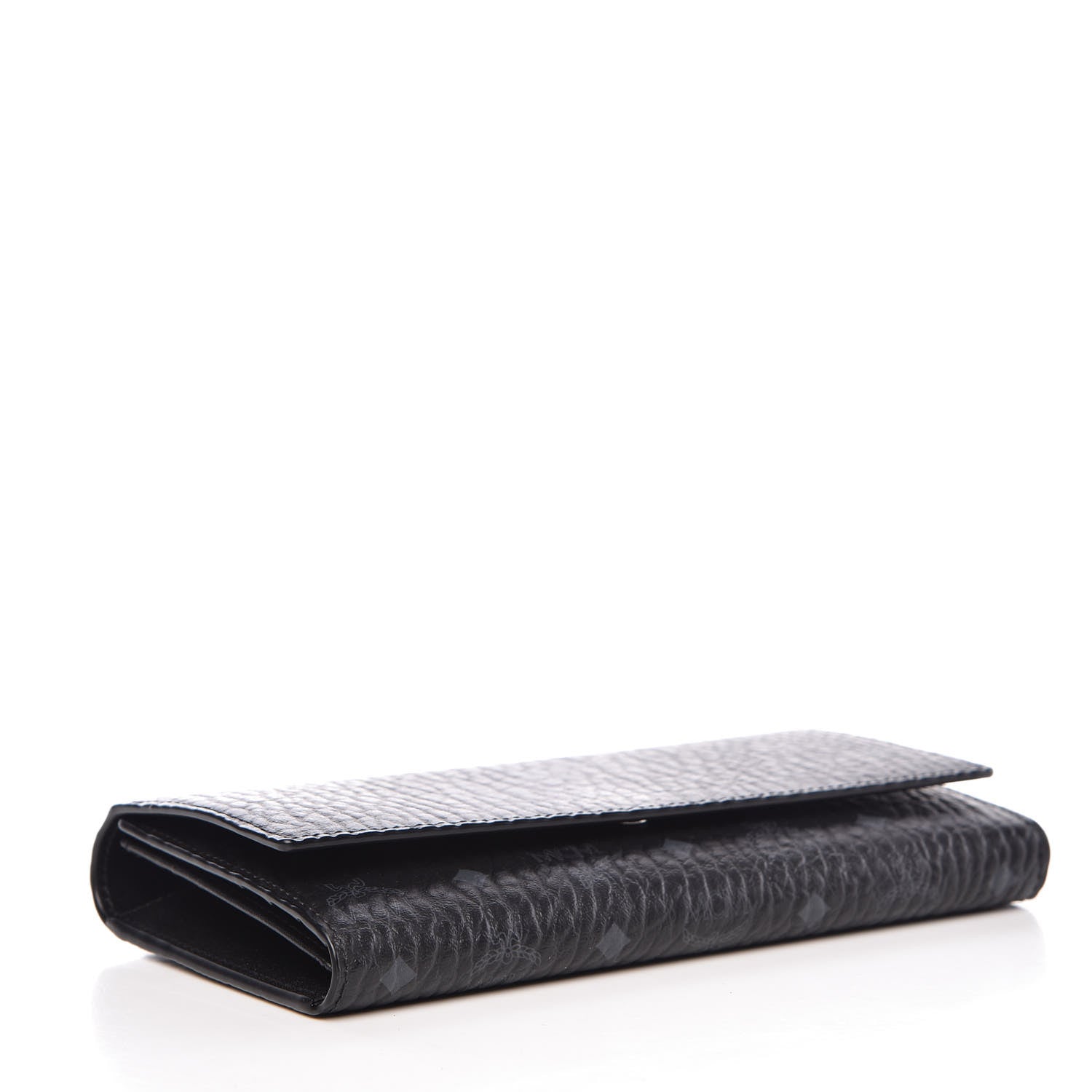 MCM Visetos Continental Flap Wallet Black 4 of 9