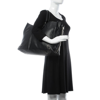 Balenciaga Supple Calfskin Papier A4 Zip Around Tote Black 8 of 8