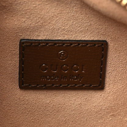Gucci GG Supreme Monogram Azalea Calfskin Mini Retro Interlocking G Shoulder Bag Beige Ebony Brown Sugar 5 of 9